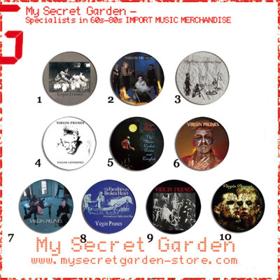 Virgin Prunes - If I Die, I Die, Pagan Lovesong Album Pinback Button Badge Set ( or Hair Ties / 4.4 cm Badge / Magnet / Keychain Set )